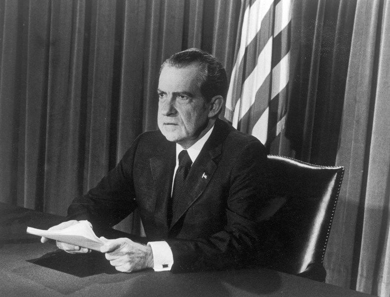 Richard Nixon. Photo by Hulton Archive/Getty Images