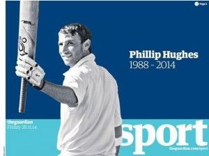 La muerte de Phil Hugues contada por The Guardian Sports
