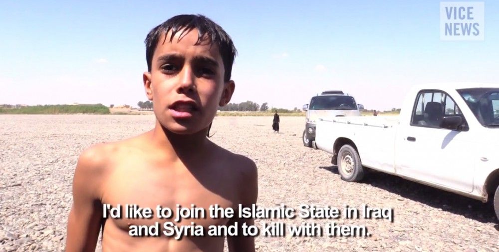 Frame del reportaje de Vice News sobre Estado Islámico