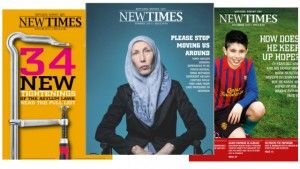Portadas de New Times, revista danesa realizada por refugiados