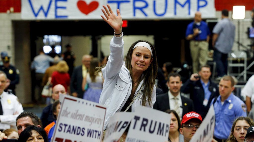 Mitin electoral de Donald Trump