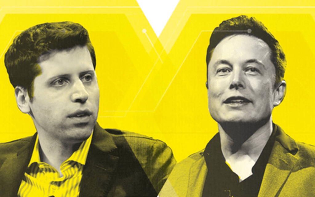 Los símbolos de OpenAI y X (aka Twitter): Sam Altman y Elon Musk.